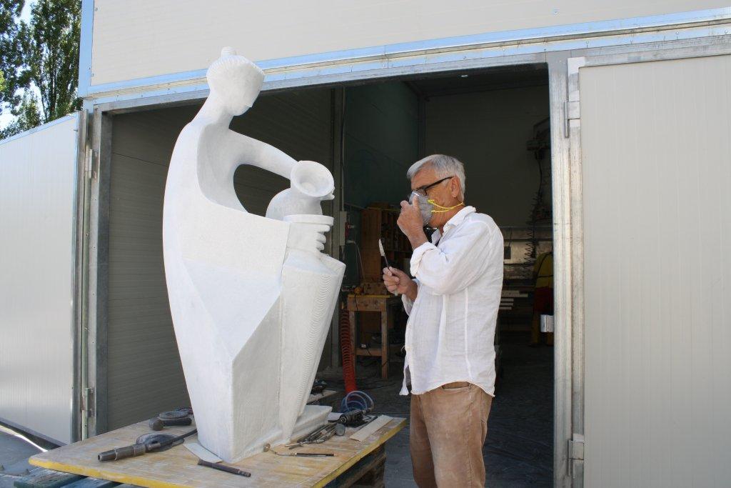 Statua in Statuario -La Temperanza di Gianfranco Giorni